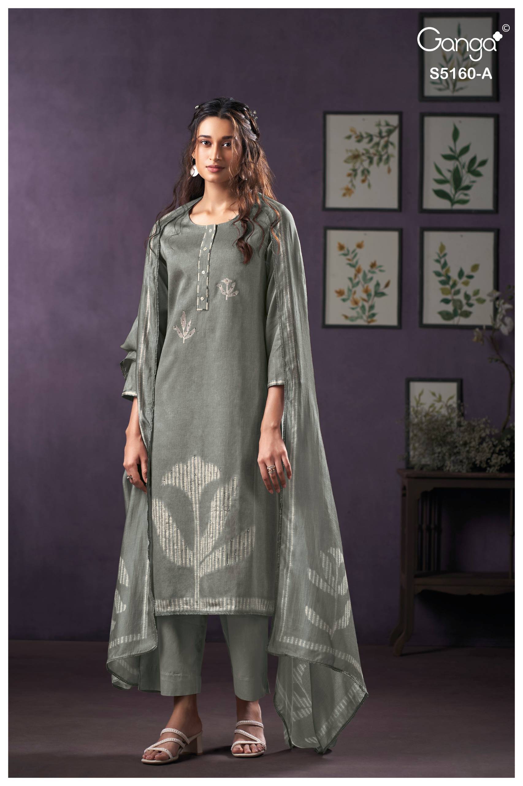 CAMILLA 5160 SERIES BY GANGA FASHION Beautiful Colourful COTTON SATIN Dresses At Wholesale Price